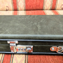 3lü Ney ve Kaval Çantası Haki Rengi (Sert Suni Deri Hard Case)
